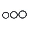 Classic Silicone Cockring Set of 3 - L/XL/XXL - Black